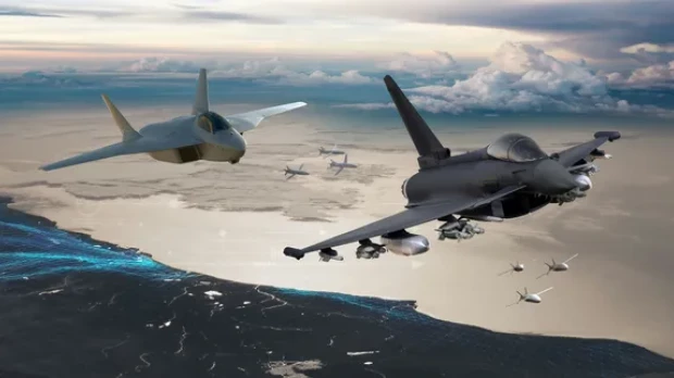 Sistema de armas de nueva generación (NGWS) de FCAS, con el caza de nueva generación, Eurofighter y operadores remotos