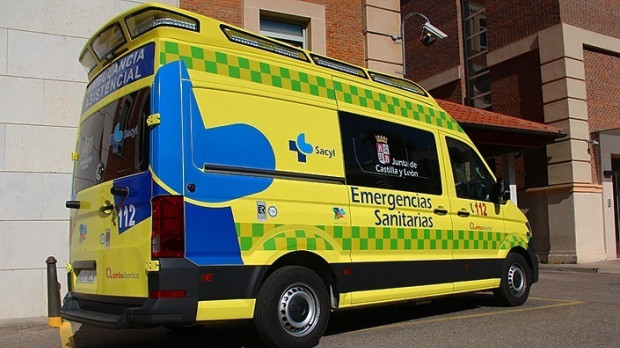 Una ambulancia medicalizada de Sacyl, en una imagen de archivo