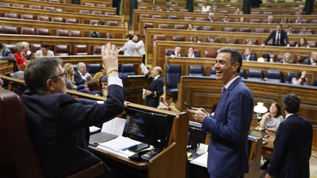 Pedro Sánchez, durante el debate