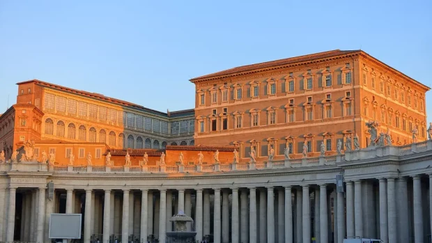 El Palacio Apostólico es la residencia oficial del papa en la Ciudad del Vaticano