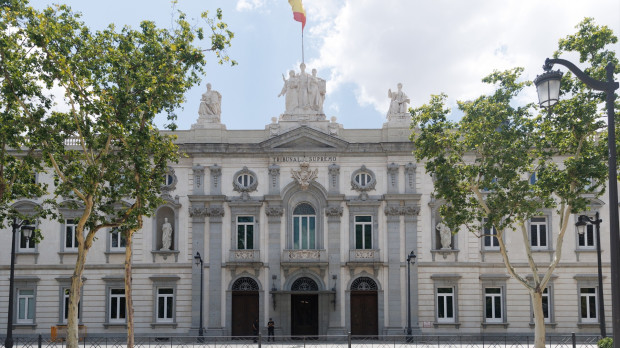 Fachada del Tribunal Supremo en Madrid (España)