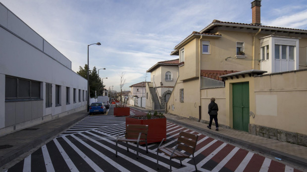 Una imagen del barrio pamplonés de la Chantrea