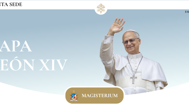 Captura del portal oficial de la Santa Sede, actualizado con León XIV