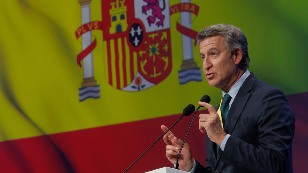 El líder del PP, Alberto Núñez Feijóo