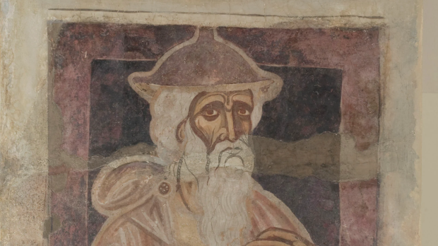 Una de las figuras bíblicas presentes en los murales de Sijena