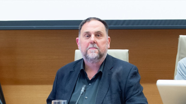 El presidente de ERC, Oriol Junqueras, en el Congreso de los Diputados en mayo