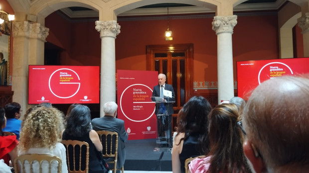 Santiago Muñoz Machado en la presentación de la nueva 'Gramática'