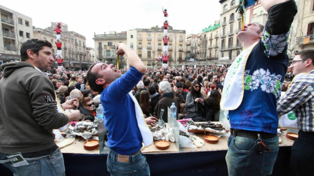 Fiesta de los calçots en Valls
