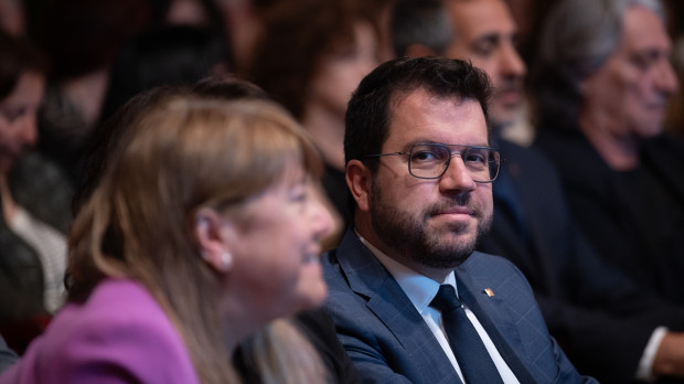 Pere Aragonès y Natàlia Garriga, en una imagen de archivo