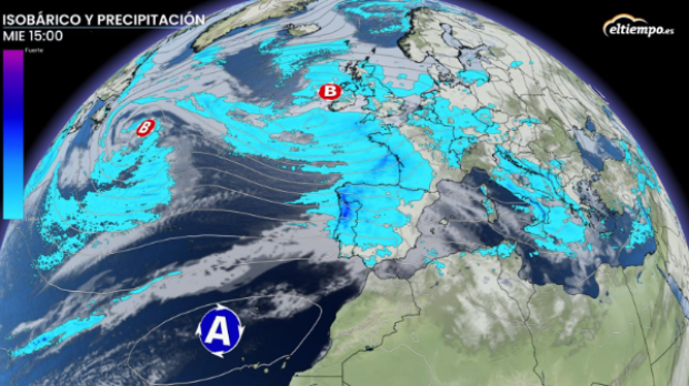El miércoles será un día que ejemplificará la semana: lluvias más débiles, pero que van a continuar