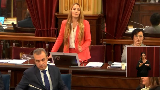 Patricia de las Heras (Vox), durante el pleno