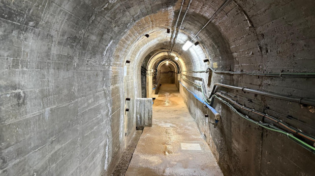 Interior de la presa de El Atazar