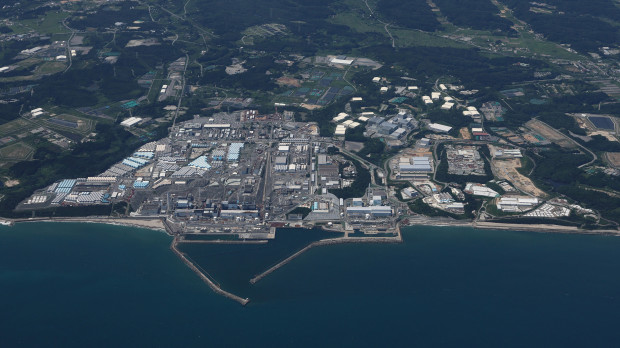 Una fotografía aérea muestra la central nuclear de Fukushima