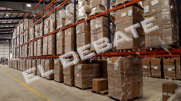 El almacén del millón y medio de mascarillas caducadas que Armengol compró a la trama corrupta