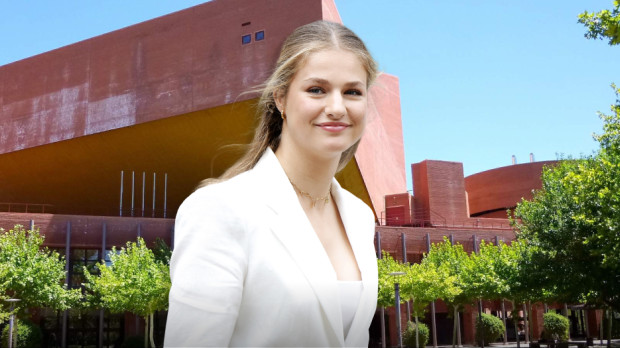 Montaje de la Princesa Leonor y la Universidad Carlos III de Madrid