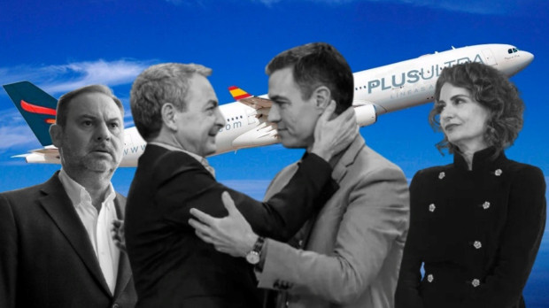 Pedro Sánchez, José Luis Ábalos y María Jesús Montero