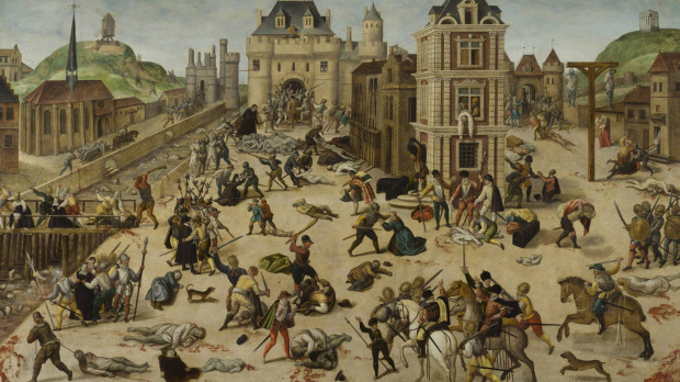 Representación de la matanza de San Bartolomé según François Dubois