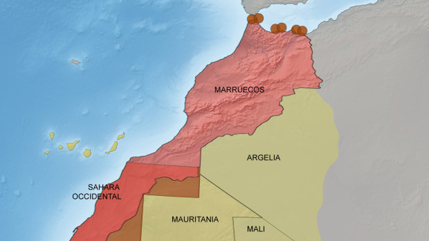 Mapa del Gran Marruecos