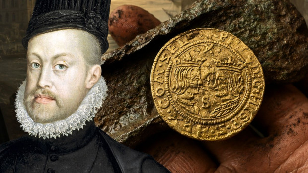 Felipe II y la moneda de oro hallada en Países Bajos