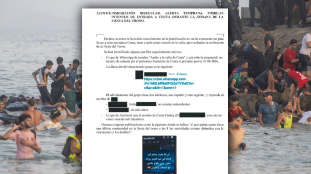 Nota de alerta temprana del CNI del 29 de julio, un día antes de la entrada masiva de inmigrantes desde Marruecos a Ceuta