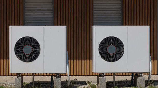 Casa que incorpora energías renovables mediante bombas de calor aerotérmicas