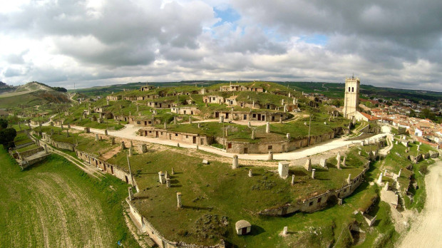 Panorámica del pueblo de Baltanás (Palencia)