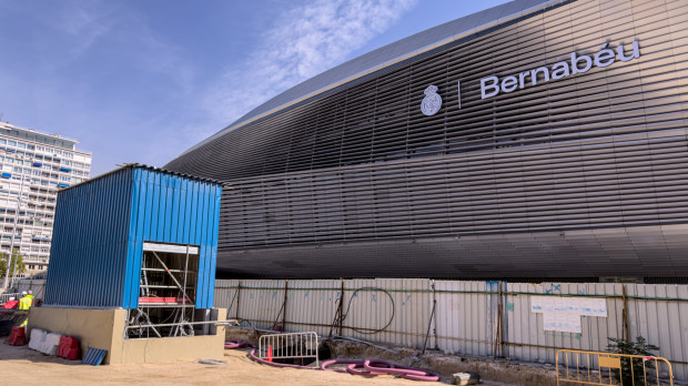 Obras de renovación integral de la estación de Metro de Santiago Bernabéu