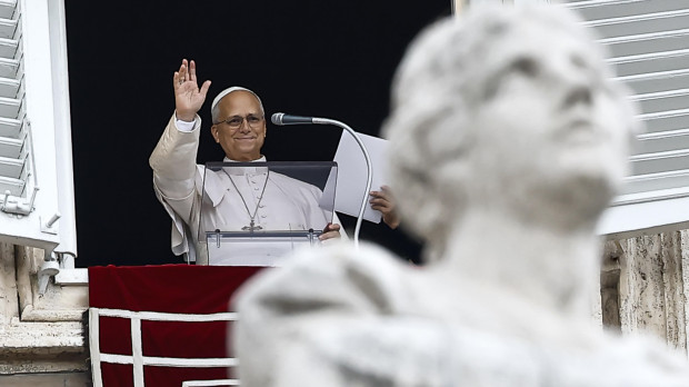 El Papa León XIV durante el rezo del Ángelus el pasado 18 de octubre