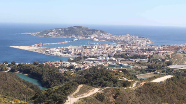 Panorámica de Ceuta desde el mirador de Isabel II