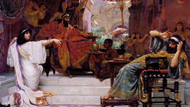 Ester denunciando a Aman, de Ernest Normand