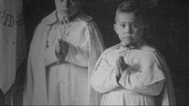 Raphael, de niño, en la iglesia de San Antonio