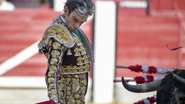 José Tomás en la lidia al primero de la tarde el domingo en Jaén