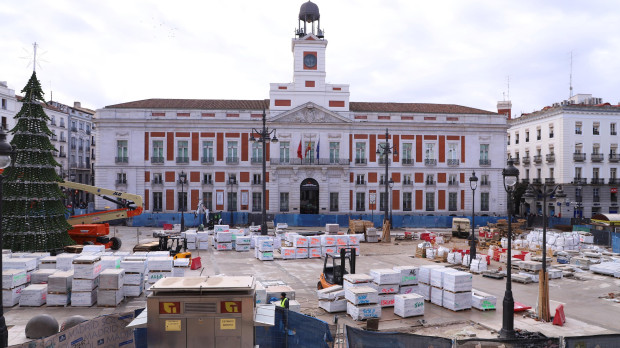 Obras en la Puerta del Sol