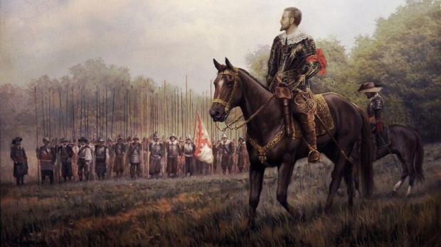 Los Tercios españoles dirigiéndose a la batalla