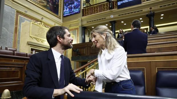 Yolanda Díaz y Ernest Urtasun