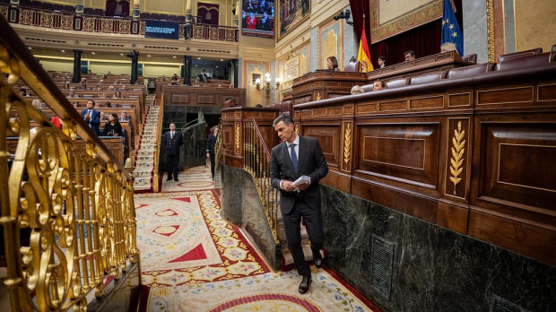 Pedro Sánchez, el miércoles en el Congreso