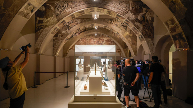 Pinturas murales del Monasterio de Sijena expuestas en el Museo Nacional de Arte de Cataluña