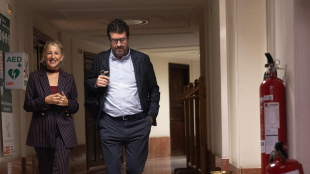 Yolanda Díaz y Joaquín Pérez Rey.