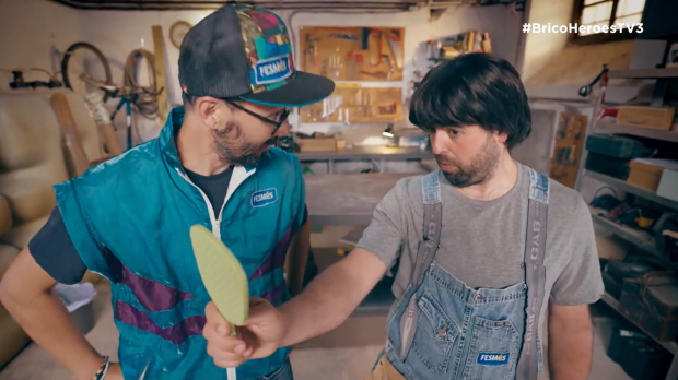 Un momento del polémico programa «Bricohéroes»