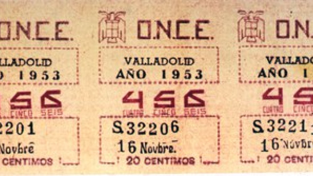 Cupón de la ONCE de 1953