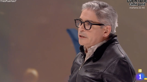 Boris Izaguirre, anoche, en Las tres puertas