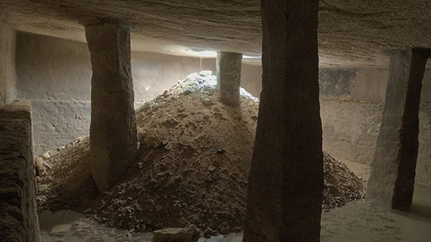 Una de las cisternas subterráneas del siglo I d.C. descubiertas en Egipto