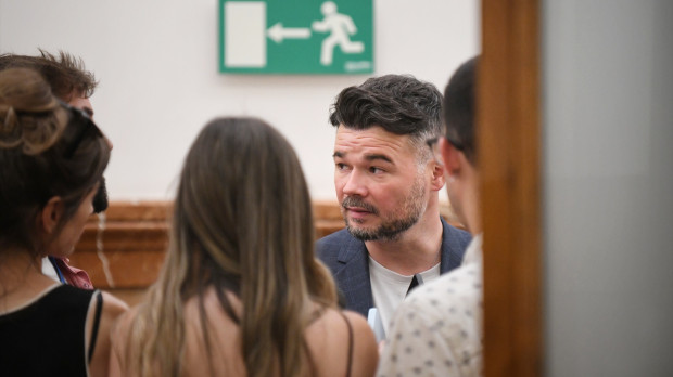 El diputado de ERC, Gabriel Rufián, en el Congreso de los Diputados este martes