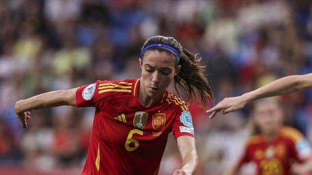 La futbolista Aitana Bonmatí, durante el partido de España contra Inglaterra celebrado en Cornellà-El Prat en junio