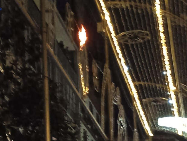 Pequeño incendio en la calle José Cruz Conde