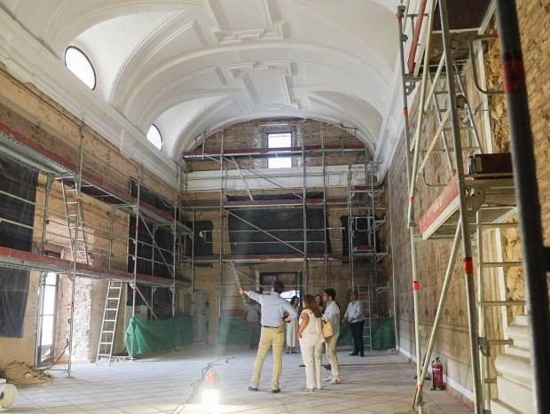 Trabajos de restauración en el Alcázar de los Reyes Cristianos de Córdoba