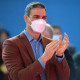 El presidente del Gobierno, Pedro Sánchez, en el primer acto electoral en Palencia
