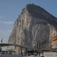 Vista del peñón de Gibraltar desde la Verja