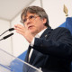(Foto de ARCHIVO)  El candidato de Junts a la Generalitat de Catalunya, Carles Puigdemont, durante una rueda de prensa para valorar los resultados de las elecciones catalanas, a 13 de mayo de 2024, en Argelès (Francia). Durante la comparecencia, Puigdemont ha anunciado que ya ha abierto los primeros contactos con ERC y ha anunciado su intención de presentar su candidatura a la presidencia de la Generalitat en el debate de investidura. Junts obtuvo ayer, 12 de mayo, en las elecciones a la Generalitat de Catalunya, 35 escaños, tres más que en las pasadas elecciones autonómicas de 2021.    Glòria Sánchez / Europa Press  13 MAYO 2024;JUNTS;PUIGDEMONT;ARGELES;FRANCIA  13/5/2024
