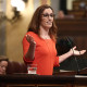La ministra de Sanidad, Mónica García, interviene durante una sesión plenaria en el Congreso